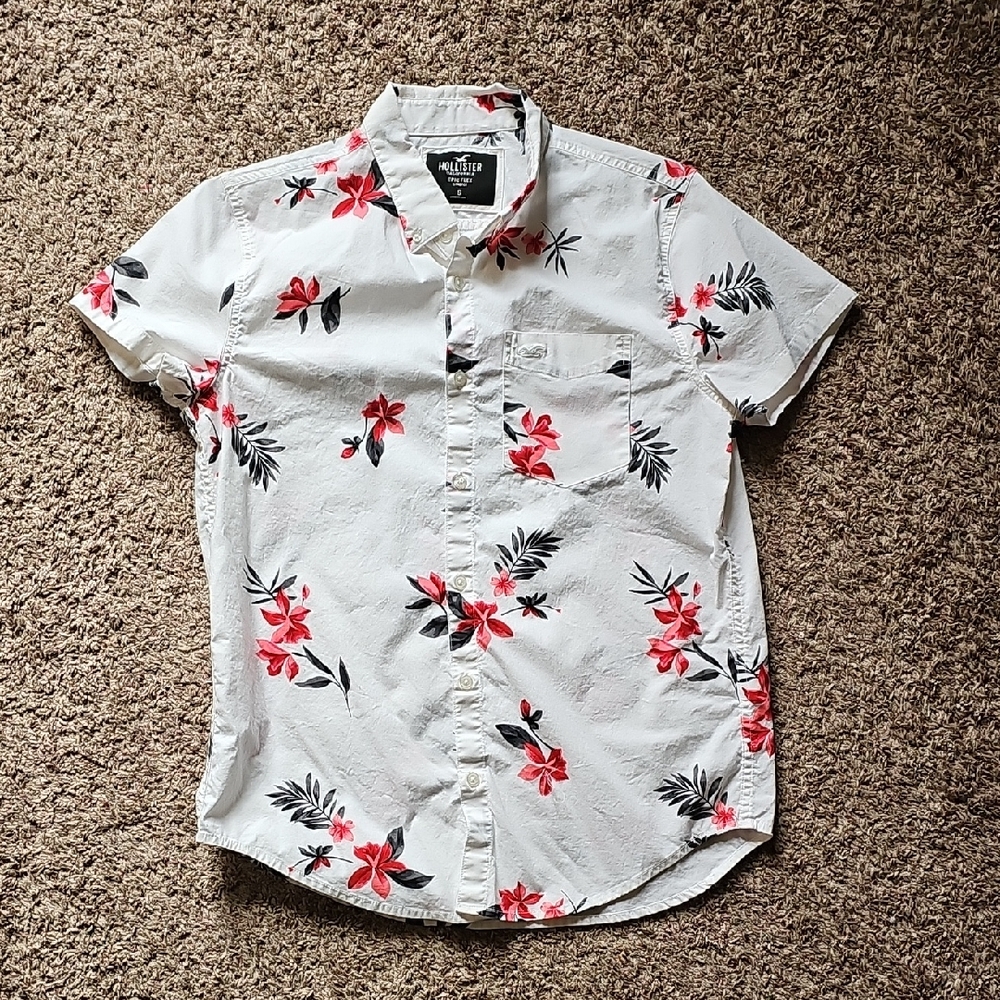 Floral Print Men's Shirt